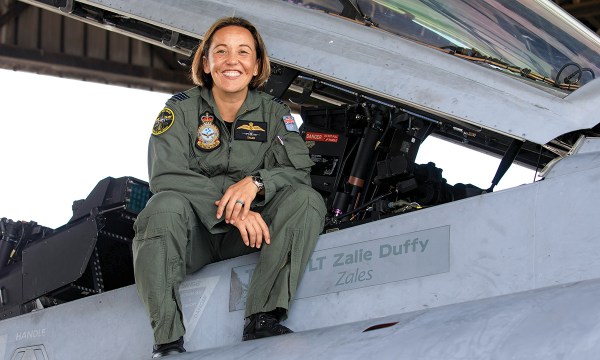 Zalie is counted among the elite air crew to be entrusted with Australia’s fleet of Super Hornets.