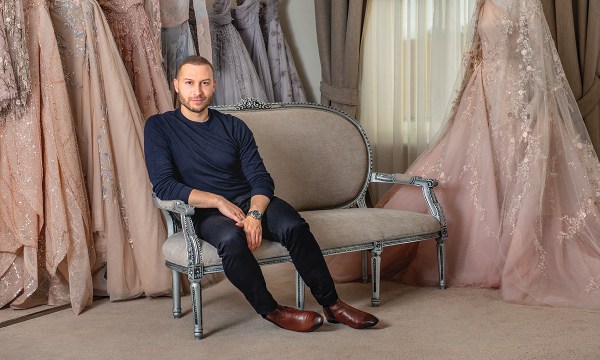 Paolo Sebastian designer Paul Vasileff in his consulting room. Photographs Sarah Long. 