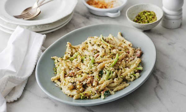 Thumbnail for Recipe: Pasta with Sicilian ricotta and pistachio sauce