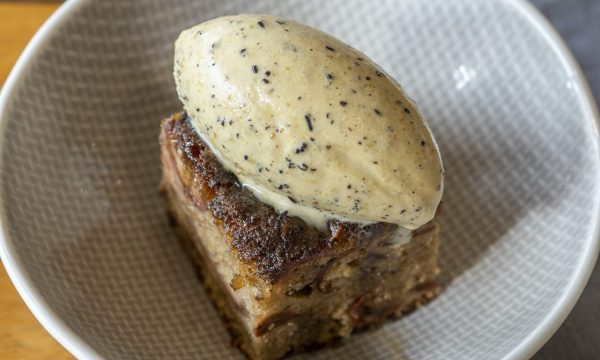 Thumbnail for Recipe: Quandong and wattle seed cake with wattle seed ice cream
