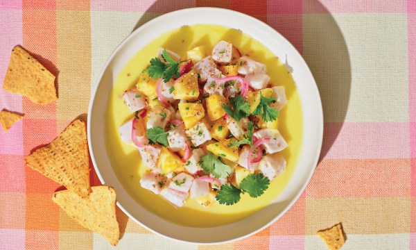 Thumbnail for Recipe: Kingfish ceviche with pineapple, green chilli & lime