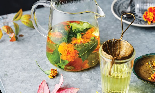 Thumbnail for Recipe: Marigold and citrus leaf tea