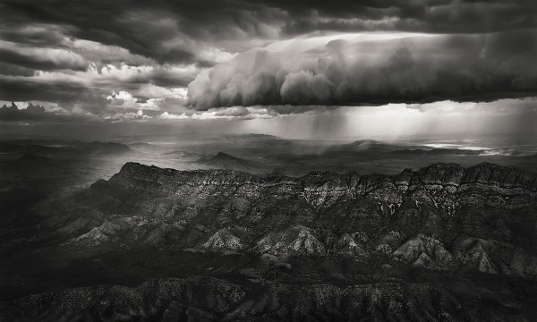 David’s photo of storm clouds over Wilpena Pound.