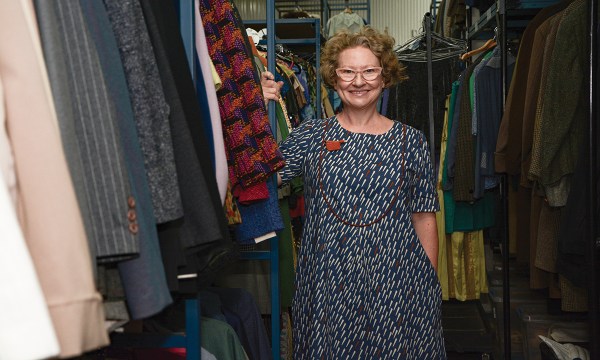 Head of wardrobe at the State Theatre Company of South Australia, Kellie Jones, has been hard at work sifting and sorting items that will be offered for sale this month.