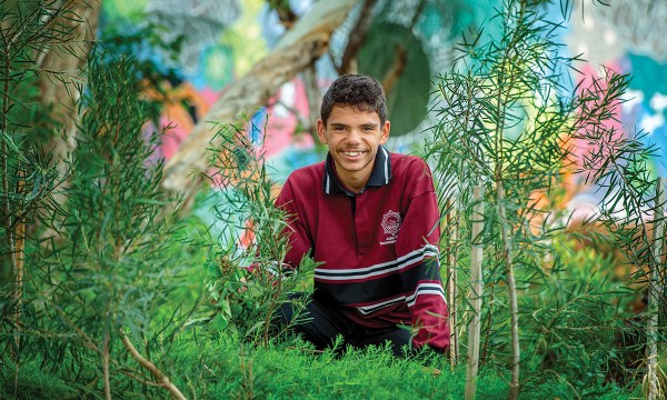John Pirie Secondary School will open their special Urumbula garden to the public next month. School graduate Mervyn Hudson was among the original group of students who helped build the garden and today continues to mentor others.