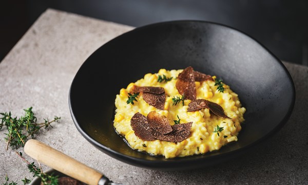 Thumbnail for Truffled sweetcorn risotto