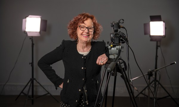 Angela Heesom in her casting offices at the SA Film Corporation. 