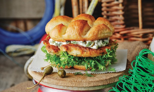 Thumbnail for Coffin Bay shellfish fritter sandwiches with caper and dill mayonnaise