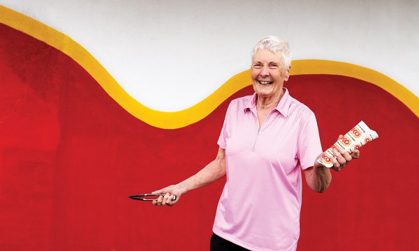 Joanie enjoys the banter with regular customers and has no plans to retire.