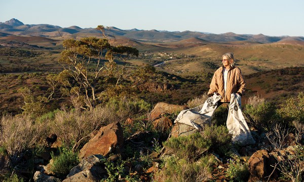 Karen regularly stops to soak 
up the scenery of her extraordinary back yard.