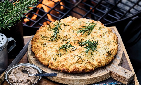 Thumbnail for Recipe: Rosemary soda bread with black garlic butter