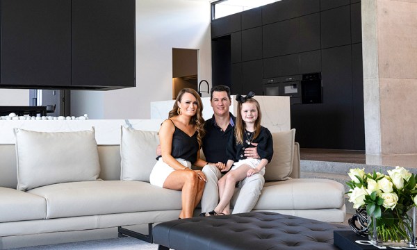 Davina and James Cuevas, with daughter Alexis, enjoy life in the Hills. 
