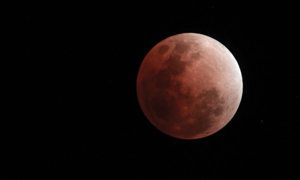 A lunar eclipse image captured by Don Bursill. It was taken from Meldana, which sits within the River Murray International Dark Sky Reserve. 