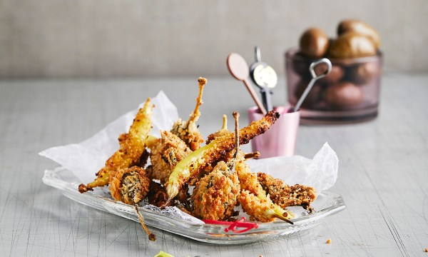 Thumbnail for Recipe: Deep fried olives, peppers and caperberries