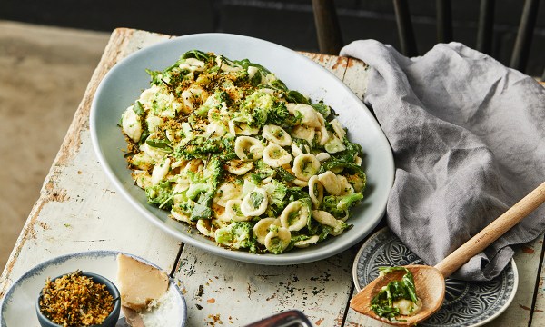 Thumbnail for Recipe: Orecchiette with broccoli and rosemary breadcrumbs