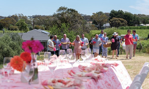 All friends here, Alice’s guests were happy to lend a hand.