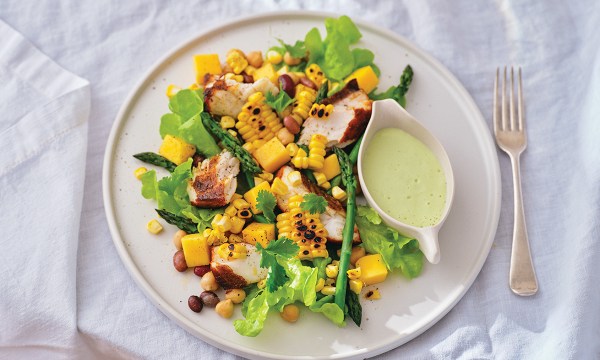 Thumbnail for Recipe: Blackened barramundi salad