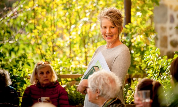 Sophie Thomson welcomes visitors to her garden for open days.