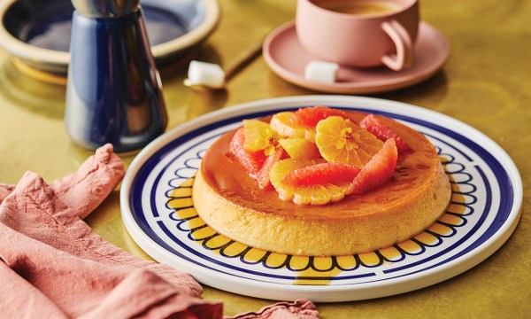 Thumbnail for Recipe: Creme caramel with citrus salad