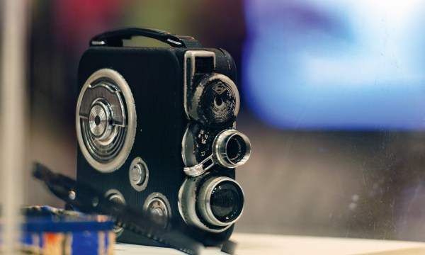 An Eumig 8mm movie camera from the club's heyday (photograph Italo Vardaro)