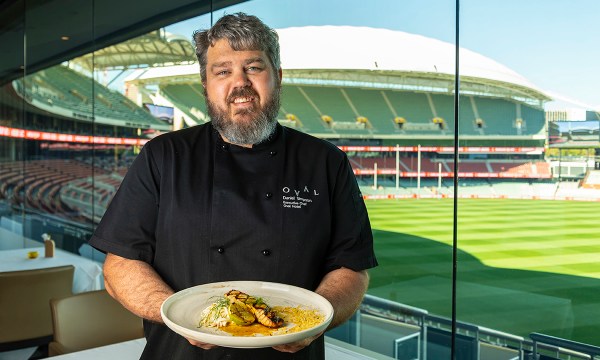 Chef Daniel Simpson 
at Adelaide Oval, North Adelaide, South Australia 
Photo: John Krüger