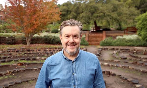Paul Kitching in the gardens of Urrbrae House - one of his favourite spots. Photo: Tony Lewis/Solstice Media