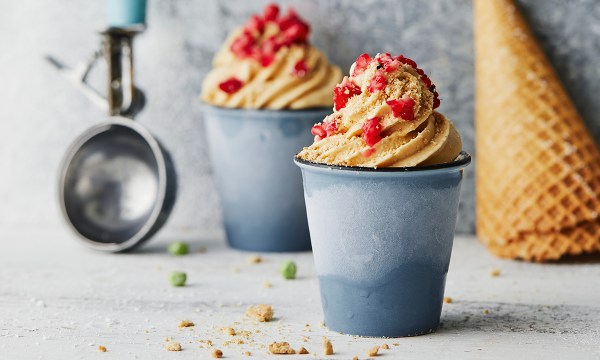 Thumbnail for Recipe: Caramelised white chocolate cheesecake soft serve