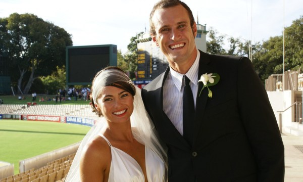 Ryan Fitzgerald and BJ on their wedding day