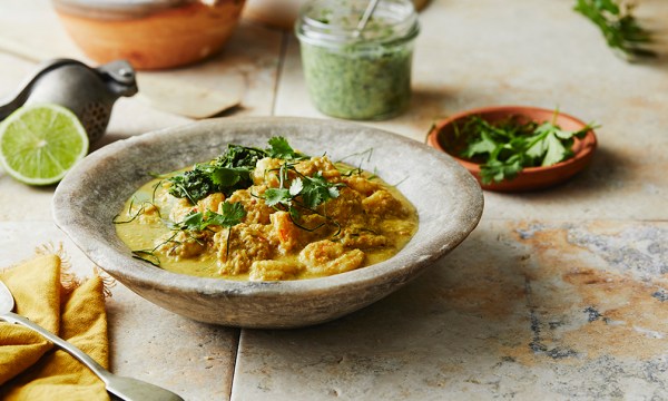 Thumbnail for Recipe: Nyonya prawn and pineapple curry