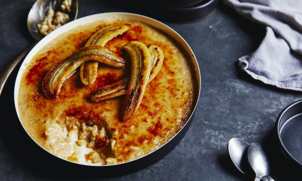 Thumbnail for Butterscotch rice pudding brulee with brown butter bananas